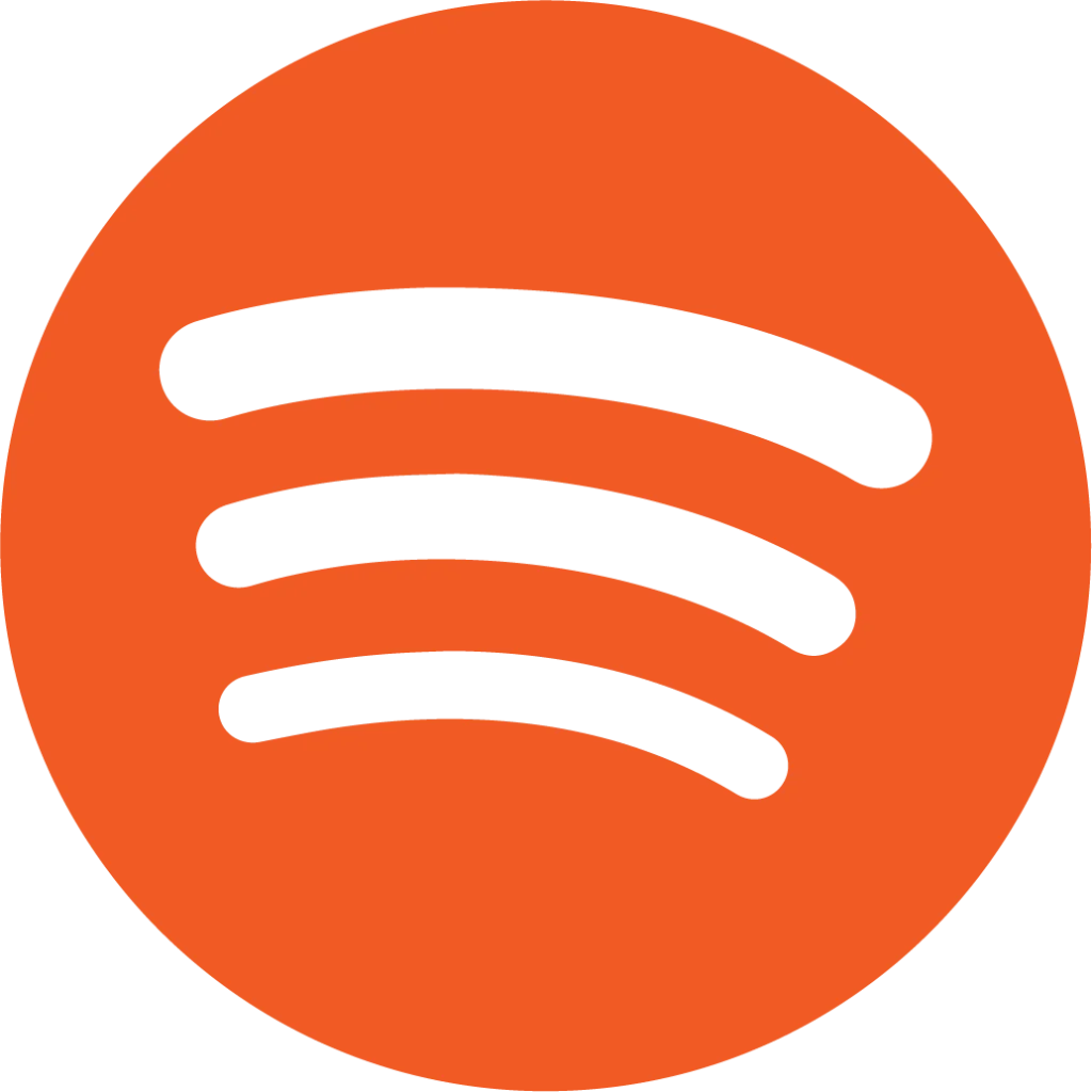 Spotify's logo in orange color